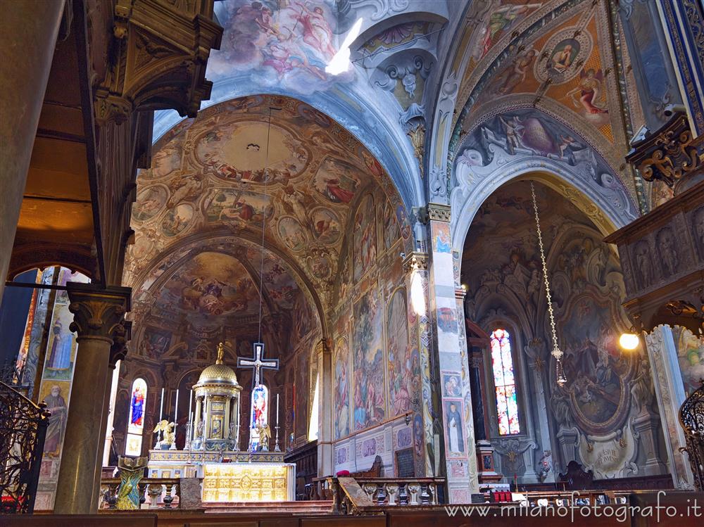 Monza (Monza e Brianza, Italy) - Walls covered with frescos in the Cathedral of Monza